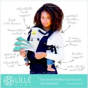 LILLEbaby brand. Complete 6-in-1 baby carrier.